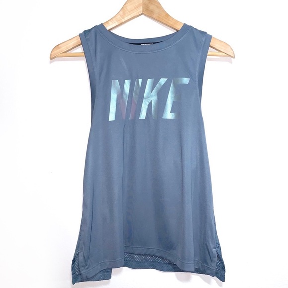 Nike Tops - Nike Running Dri-Fit Mauve Iridescent Graphic Tank